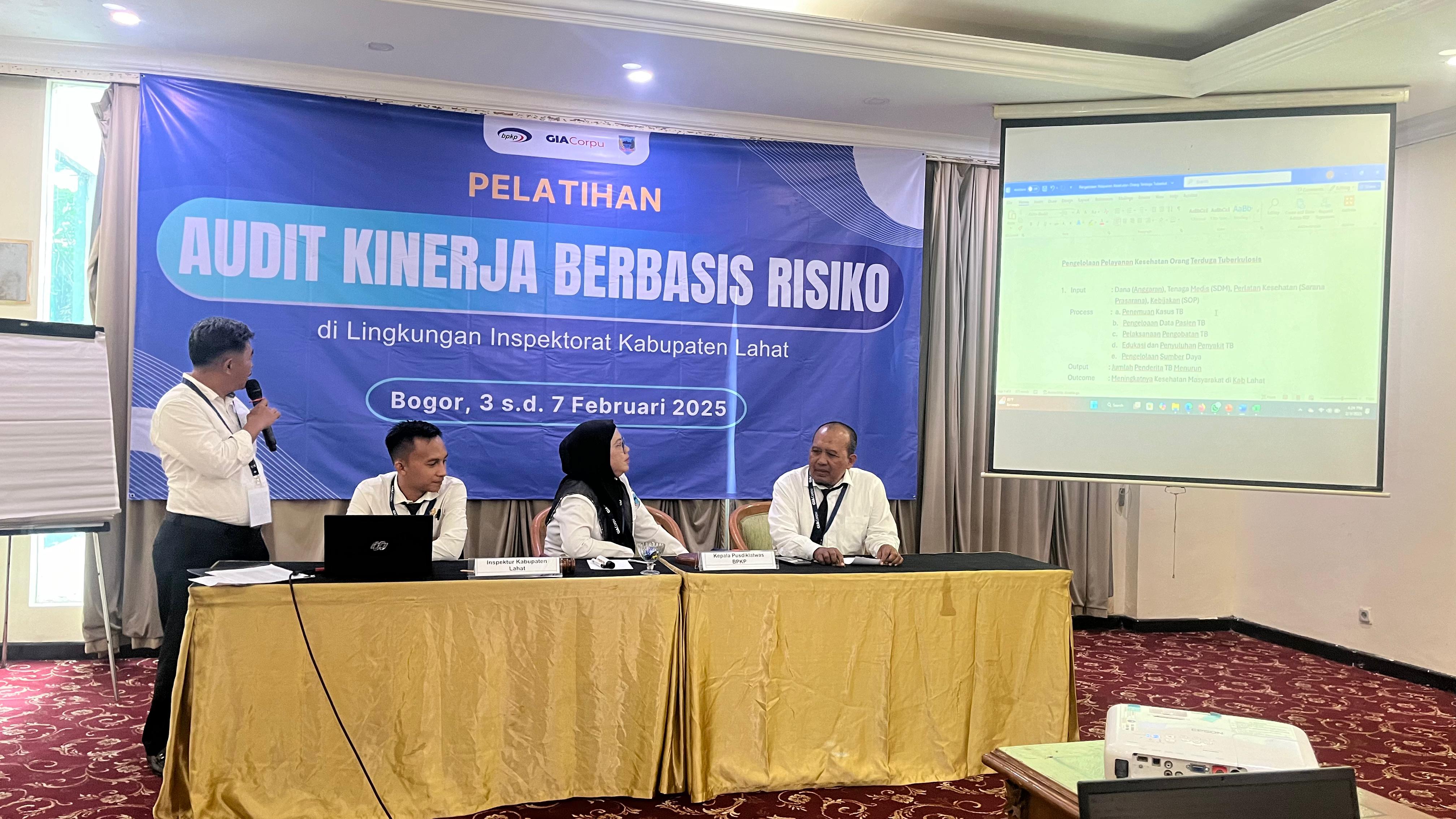 Audit Kinerja Berbasis Risiko di Lingkungan Inspektorat Kabupaten Lahat
