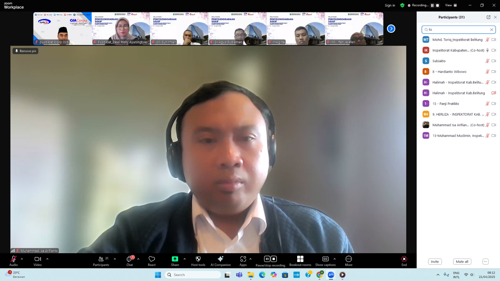 Penyelenggaraan SAKIP di Lingkungan Inspektorat Kabupaten Belitung