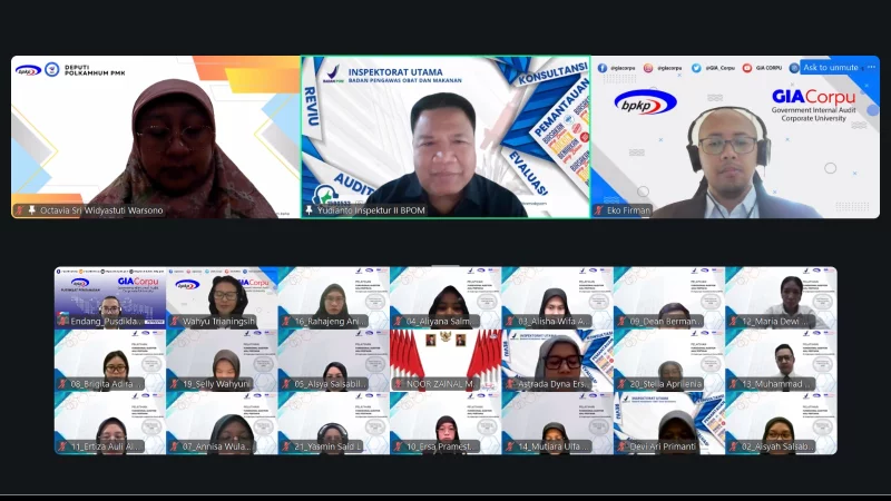 Pelatihan Fungsional Auditor Ahli Pertama di lingkungan Inspektorat Utama Badan Pengawas Obat dan Makanan (Badan POM) Batch 1