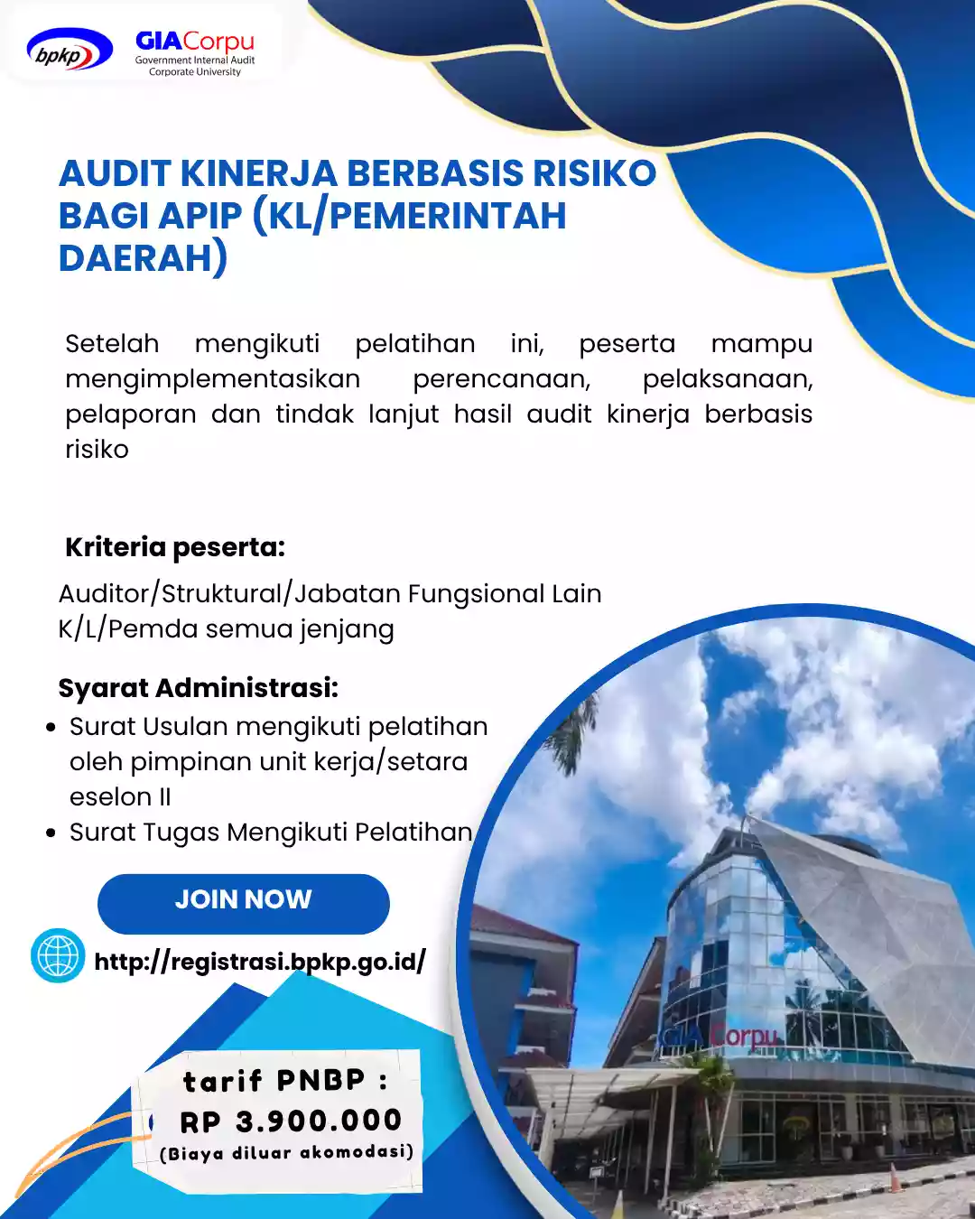 Audit Kinerja Berbasis Risiko bagi APIP (KL/Pemerintah Daerah)