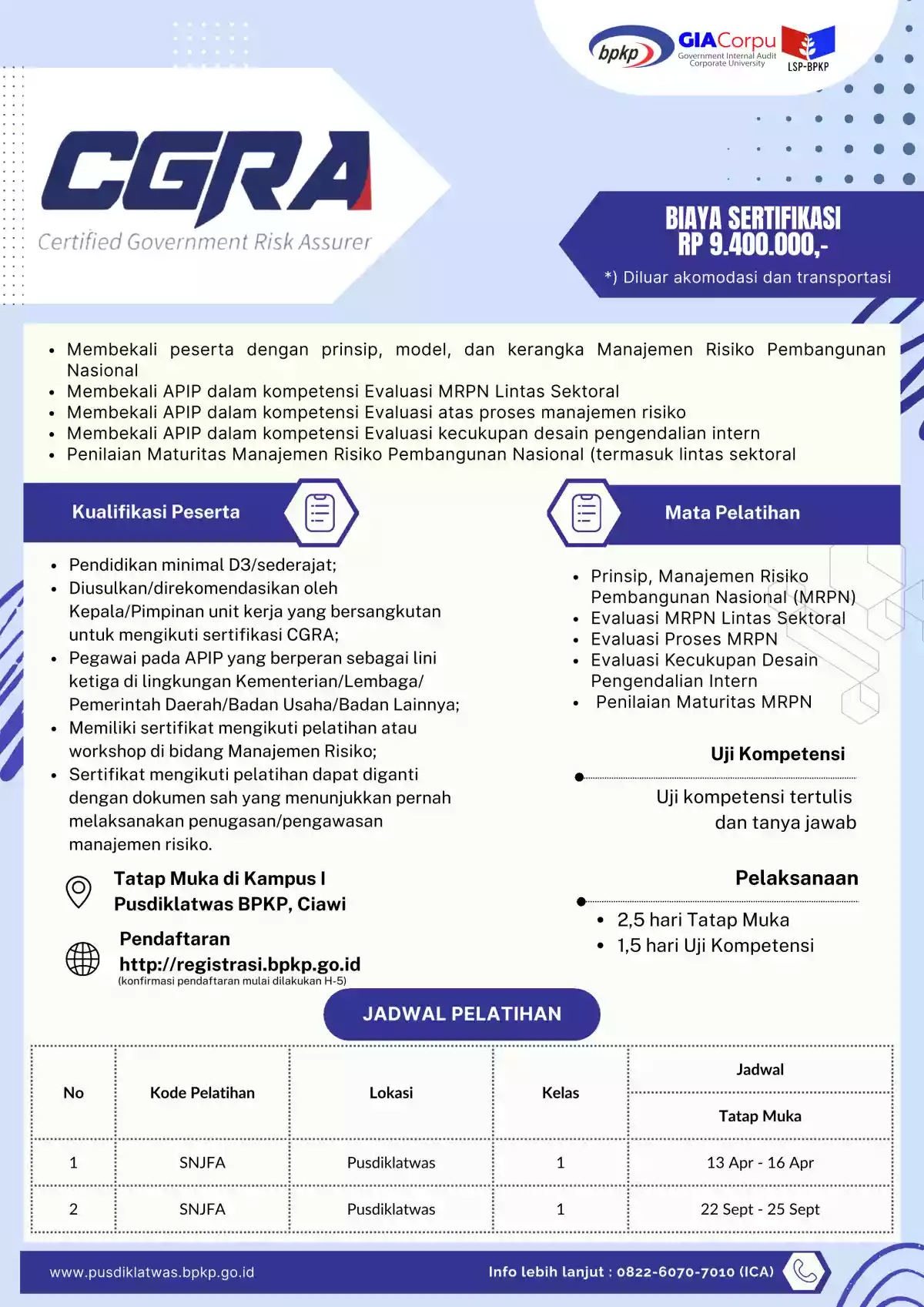 Certified Government Risk Assurer (CGRA)