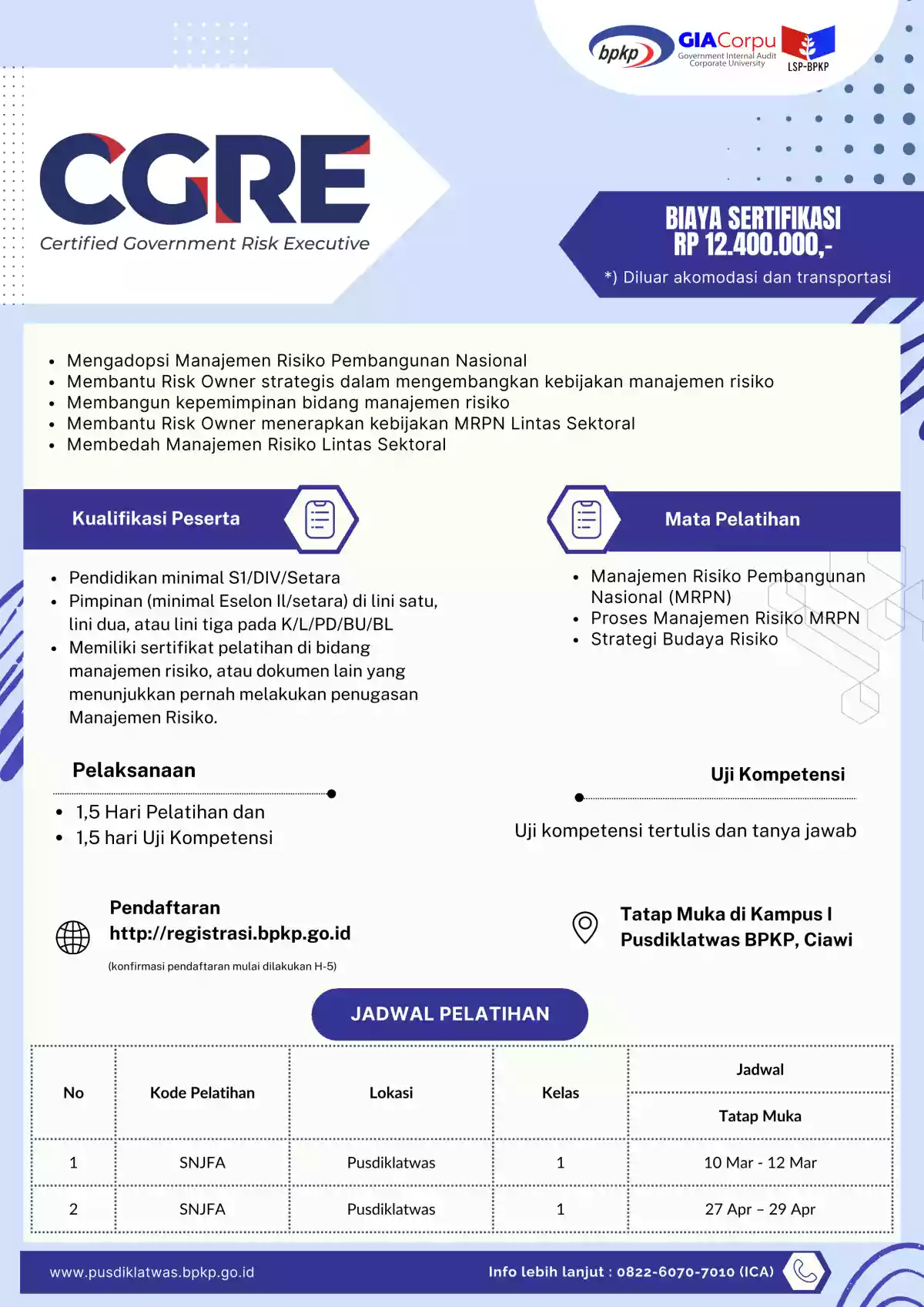 Certified Government Risk Executive (CGRE)