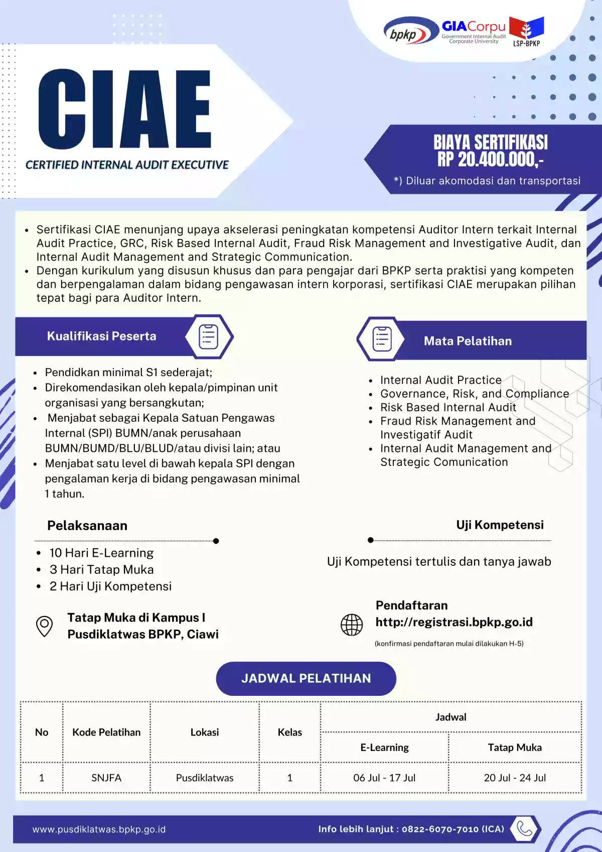 Certified Internal Audit Executive (CIAE)